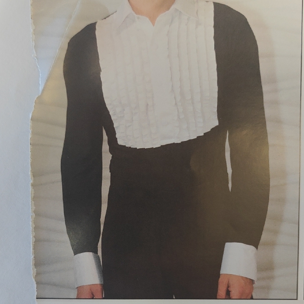 Elegant Black and White Men's Shirt